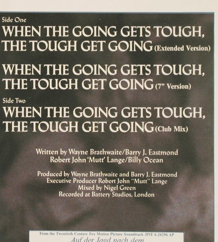Ocean,Billy: When The Going Gets Tough..*3, Jive(6.20532 AE), D, 1986 - 12inch - V7264 - 4,00 Euro