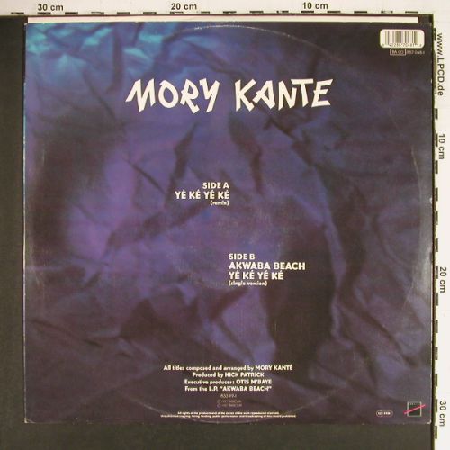 Kante,Mory: Yeke Yeke*2+1 (remix(6:17)&sol;single), Barclay (887 048-1), D, 1987 Typ: 12" Best.-Nr.: V7624 Preis: 4,00 Euro.