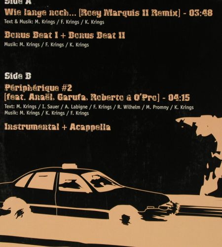 K*Rings Brothers: Wie Lange Noch*3+3,Roey Marquis II, Peripherique Rec.(LP-001-KB-0105), D, 2001 - 12inch - V7713 - 5,00 Euro