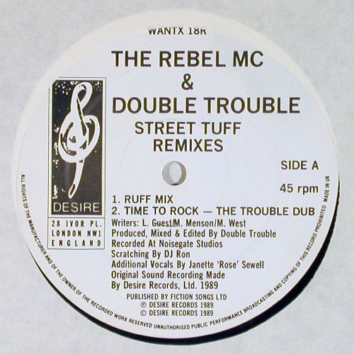 Rebel MC: Street Tuff *2 rmx(club&sol;scan mix), Desire (WANT X 18), UK, 1989 Typ: 12" Best.-Nr.: V7756 Preis: 4,00 Euro.