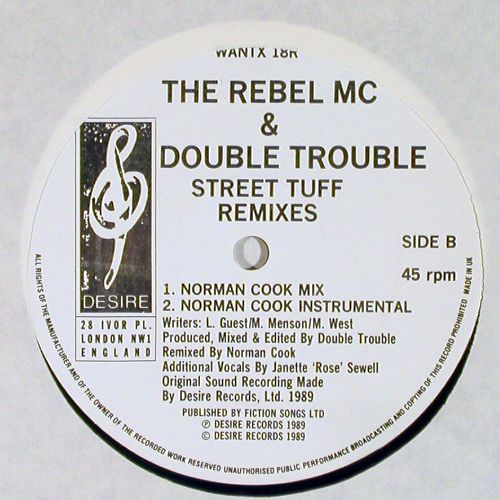 Rebel MC: Street Tuff *2 rmx(club&sol;scan mix), Desire (WANT X 18), UK, 1989 Typ: 12" Best.-Nr.: V7756 Preis: 4,00 Euro.