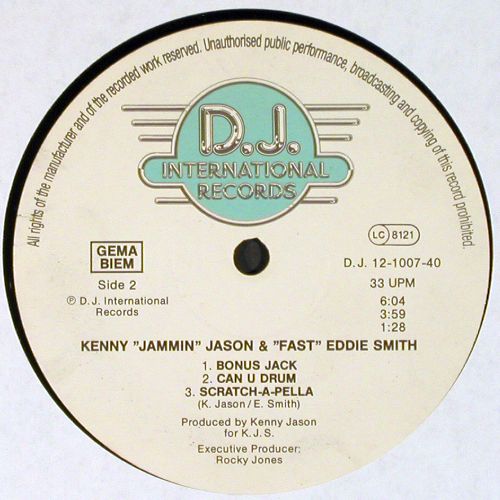 Kenny Jammin Jason/Fast Eddie Smith: Can You Dance*5, m-/vg+, D.J. International Rec.(D.J. 12-1007-40), D, 1987 - 12inch - V7828 - 9,00 Euro