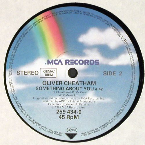 Cheatham,Oliver: Get Down Saturday Night(ext.)+1, MCA (259 434-0), D, m-&sol;vg+, 1983 Typ: 12" Best.-Nr.: V7889 Preis: 5,00 Euro.
