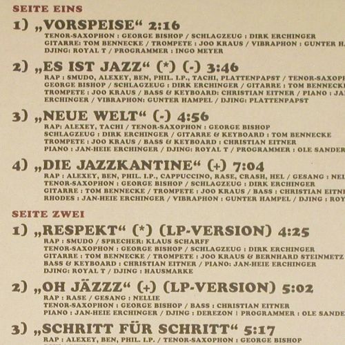 Jazzkantine: Same, Foc, m-&sol;m, BMG Ariola Hamburg (74321 23287 1), NL, 1994 Typ: 2LP Best.-Nr.: V7916 Preis: 100,00 Euro.