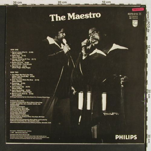 Love Unlimited Orchestra: White Gold, Philips(6370 215), D, 1974 - LP - V7923 - 12,50 Euro