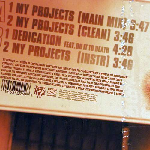 Coo Coo Cal: My Projects*3+1, FS-New sealed, Tommy Boy (TB 2225), US, 2001 Typ: 12" Best.-Nr.: Y6217 Preis: 6,00 Euro.