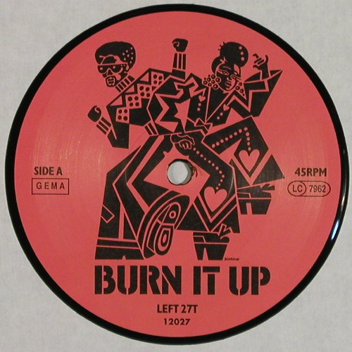 Beatmasters with PP Arnold: Burn it Up &sol; Acid Burn, Rhythm King (LEFT 27T), D, 1988 Typ: 12" Best.-Nr.: Y7316 Preis: 4,00 Euro.
