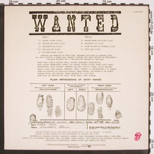 Tosh,Peter: Wanted Dread & Alive, Rolling Stone(1A 062-64378), NL, 1981 - LP - V4262 - 12,50 Euro