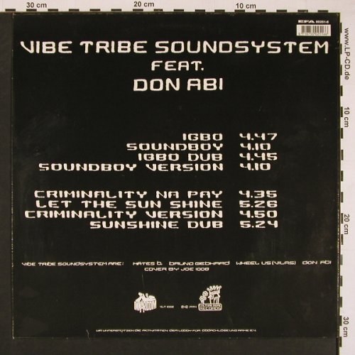 Vibe Tribe Sound System f. Don Abi: Same, 8Tr., Inna Riddim Rec. (VLT 1002), D, 1994 Typ: LP Best.-Nr.: V5150 Preis: 14,00 Euro