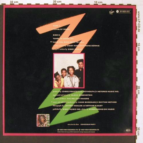 Marley,Ziggy and the Melody Maker: Tumblin' down *2 +1, Virgin (611 623-213), D, 1988 Typ: 12" Best.-Nr.: V5488 Preis: 4,00 Euro