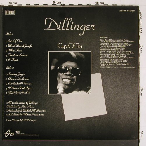 Dillinger: Cup Of Tea, Jamaica Sound(2607 001), D, 1980 - LP - V5974 - 12,50 Euro