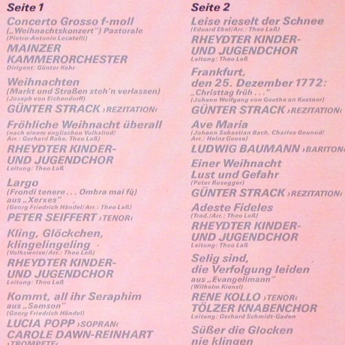 V.A.Lieder öffnen unsere Herzen: Die Schallpl. zur Advendsgala, CBS (CBS 460180 1), NL, 1987 Typ: LP Best.-Nr.: V1141 Preis: 5,00 Euro.