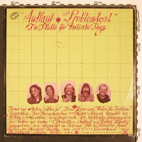 Auflauf: Problemlos!, m-/vg+, Extraplatte (109/79), A, 1980 Typ: LP Best.-Nr.: V2424 Preis: 6,00 Euro
