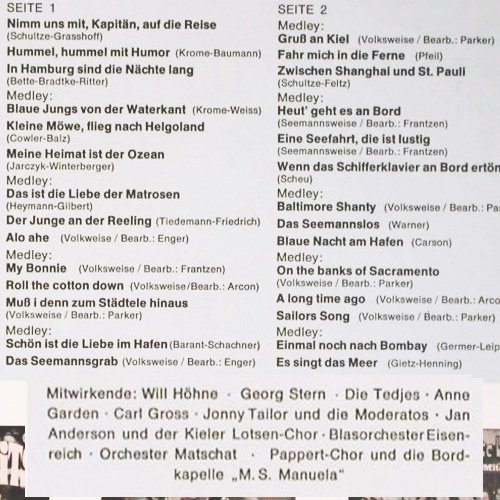V.A.Es singt das Meer: 28 Seemannslieder und Shanties, Starlet (STA LP 7021), D Typ: LP Best.-Nr.: V2453 Preis: 6,00 Euro