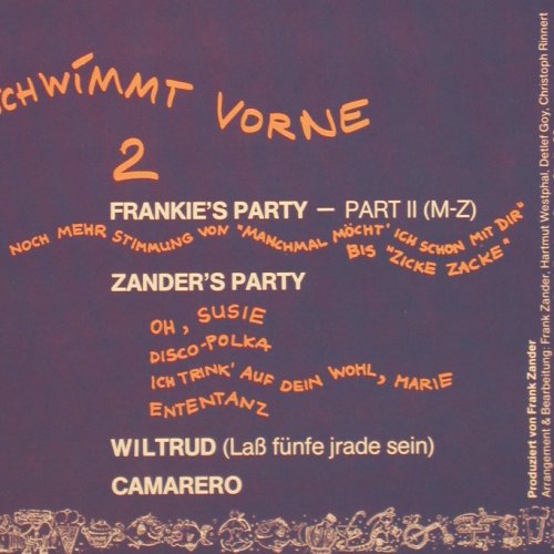Zander,Frank: Frankie's Party, Blow Up,Club Ed. (15 673 7), D, 1988 Typ: LP Best.-Nr.: V2477 Preis: 6,00 Euro
