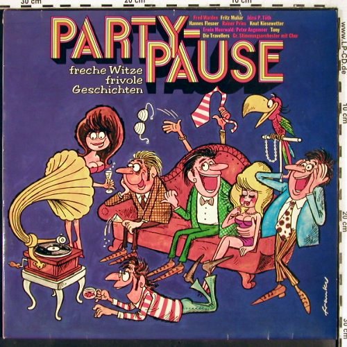 V.A.Party Pause-Freche Witze frivol: Tony... Die Travelers, vg+/m-, Fontana (62 063), D, Foc Typ: 2LP Best.-Nr.: V2481 Preis: 7,50 Euro