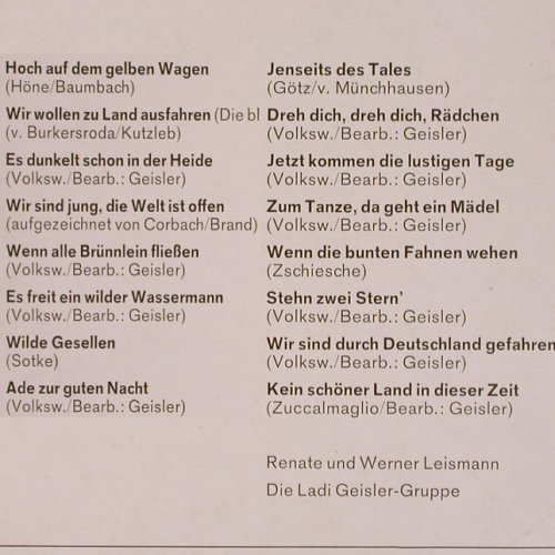 Leismann,Renate & Werner: ...aber der Wagen der rollt,vg+/vg+, Mercato (76 963), D Typ: LP Best.-Nr.: V2586 Preis: 4,00 Euro