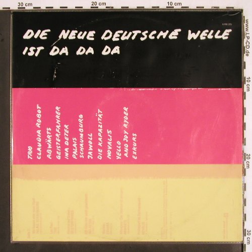 V.A.Die neue Deutsche Welle i.dadad: Trio... Novalis, m-/vg+, Vertigo  Promo-stol (6498 205), NL, 1982 Typ: LP Best.-Nr.: V2591 Preis: 9,00 Euro