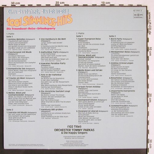 Parkas,Tommy-Orch. & Happy Singers: 1001 Stimmungs-Hits,Seefahrt d i.L., S*R (42 918 3), D, 1986 Typ: 2LP Best.-Nr.: V2606 Preis: 4,00 Euro