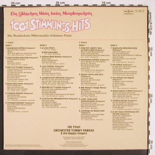Parkas,Tommy-Orch. & Happy Singers: 1001 Stimmungs-Hits,Ein Gläschen W., S*R (42 906 8), D, 1985 Typ: 2LP Best.-Nr.: V2608 Preis: 4,00 Euro