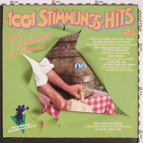 Parkas,Tommy-Orch. & Happy Singers: 1001 Stimmungs-Hits,Durst i.schlimm, S*R (42 912 6), D, 1985 Typ: 2LP Best.-Nr.: V2609 Preis: 4,00 Euro
