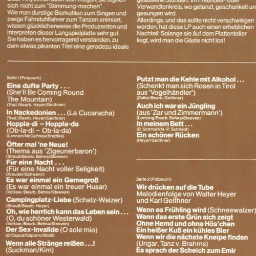 V.A.Ohne Hemd und ohne Höschen: Folge 5, Wieder 50 heiße Superkn., Polydor (2371 173), D, 1971 Typ: LP Best.-Nr.: V2615 Preis: 4,00 Euro