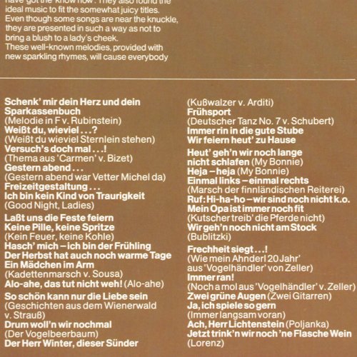 V.A.Ohne Hemd und ohne Höschen: Folge 5, Wieder 50 heiße Superkn., Polydor (2371 173), D, 1971 Typ: LP Best.-Nr.: V2615 Preis: 4,00 Euro