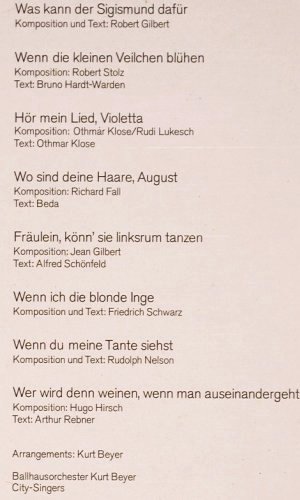 Beyer Ballhausorch.,Kurt: Das waren Knüller, Amiga (8 55 659), DDR, 1979 Typ: LP Best.-Nr.: V2641 Preis: 6,00 Euro
