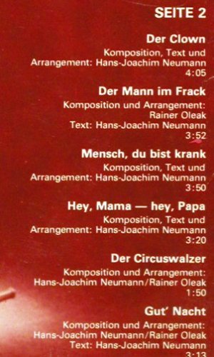 Neumis Rock Circus: Same, Amiga (8 55 857), DDR, 1981 Typ: LP Best.-Nr.: V2655 Preis: 9,00 Euro