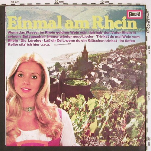 V.A.Einmal am Rhein: Horst Wilhelm...Rudi Bohn, Europa (111 033.0), D, 1976 Typ: LP Best.-Nr.: V2660 Preis: 5,00 Euro