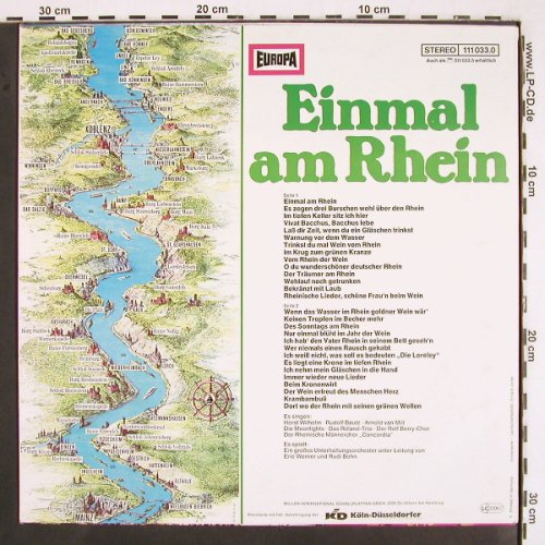 V.A.Einmal am Rhein: Horst Wilhelm...Rudi Bohn, Europa (111 033.0), D, 1976 Typ: LP Best.-Nr.: V2660 Preis: 5,00 Euro