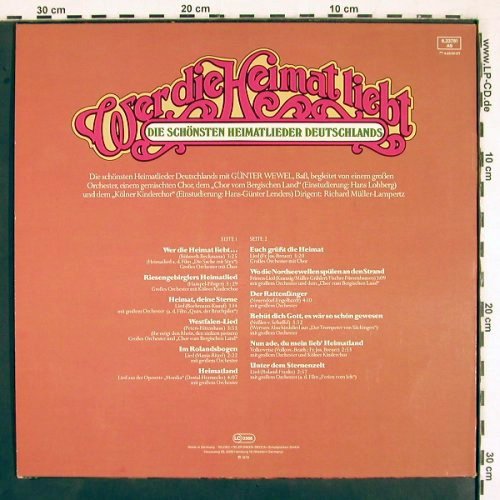 Wewel,Günter: Wer die Heimat liebt, Telefunken (6.23781 AS), D, 1979 Typ: LP Best.-Nr.: V2705 Preis: 5,00 Euro