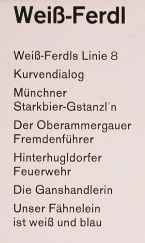 Weiss Ferdl: Weiß Ferdl's Linie 8, Sonderauflage, Ariola (53 030), D, Mono, 1964 Typ: 10" Best.-Nr.: V2712 Preis: 7,50 Euro
