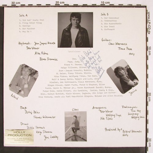 Holly: ...ganz einfach nur Songs... Sign., Holly Produktion (66.22 802), D, 1983 Typ: LP Best.-Nr.: V2738 Preis: 7,50 Euro
