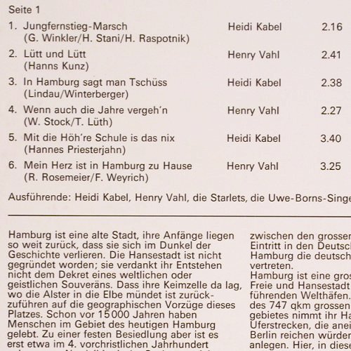 Kabel,Heidi & Henry Vahl: Mein Herz Ist In Hamburg zu Hause, Elite (92 946), CH, Club Typ: LP Best.-Nr.: V2758 Preis: 7,50 Euro