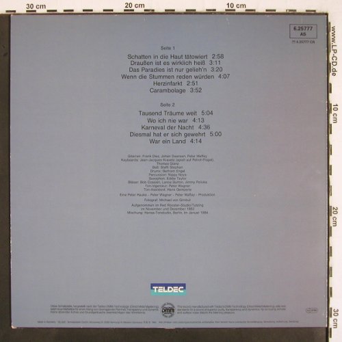 Maffay,Peter: Carambolage, Teldec (6.25777 AS), D, 1984 Typ: LP Best.-Nr.: V2802 Preis: 6,00 Euro