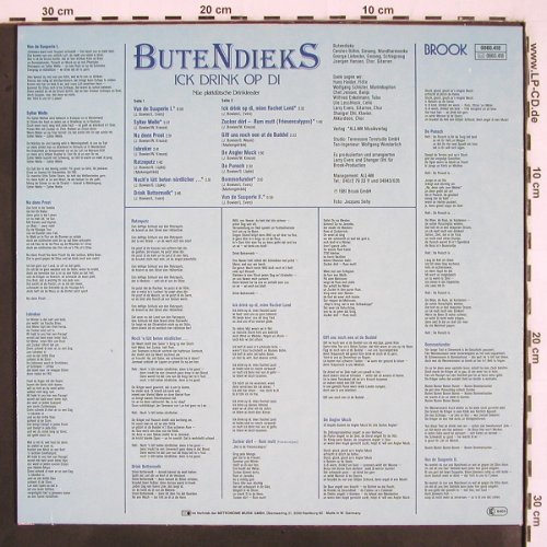 Butendieks: Ick Drink Op Di, Brook (0060.418), D, 1981 Typ: LP Best.-Nr.: V2856 Preis: 7,50 Euro