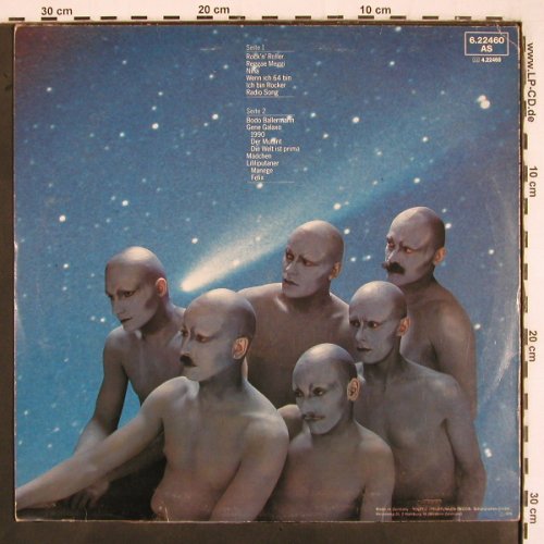 Lindenberg,Udo & Panik Orch.: Galaxo Gang (Start am 16.02.76 ), Telefunken (6.22460 AS), D, m-/vg+, 1976 Typ: LP Best.-Nr.: V2898 Preis: 6,00 Euro