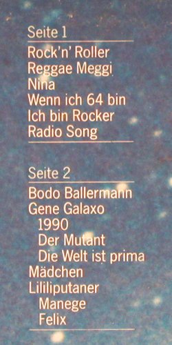 Lindenberg,Udo & Panik Orch.: Galaxo Gang (Start am 16.02.76 ), Telefunken (6.22460 AS), D, m-/vg+, 1976 Typ: LP Best.-Nr.: V2898 Preis: 6,00 Euro