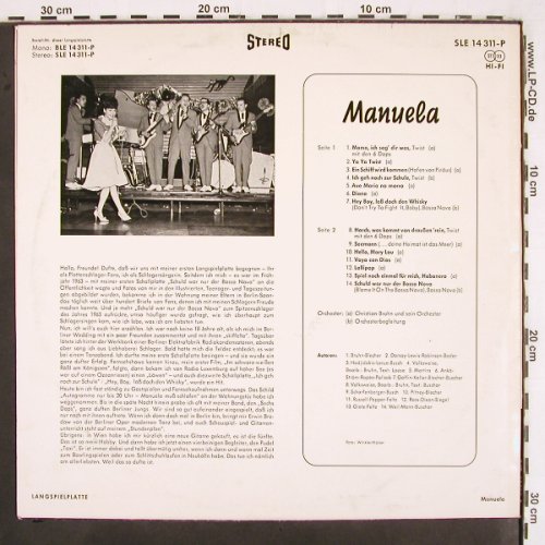 Manuela: Same, Telefunken (SLE 14 311-P), D, 1963 Typ: LP Best.-Nr.: V2901 Preis: 40,00 Euro