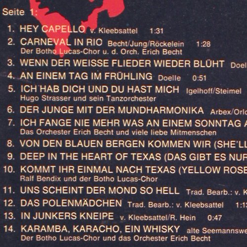 V.A.HörZu Party: 28 Schlager zum Feiern, Booklett, HörZu (SHZEL 724), D Typ: LP Best.-Nr.: V2920 Preis: 5,00 Euro