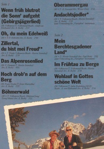 Heino: Lieder der Berge 2, EMI, Club Edition (32 766 8), D, wol, 1981 Typ: LP Best.-Nr.: V2922 Preis: 5,00 Euro