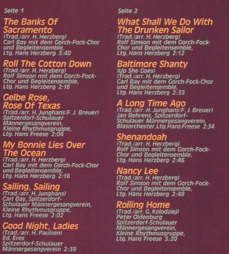 V.A.Das große Shanty und: Seemannnslieder Album,Foc, Philips (6623 040), D Typ: 2LP Best.-Nr.: V2946 Preis: 7,50 Euro