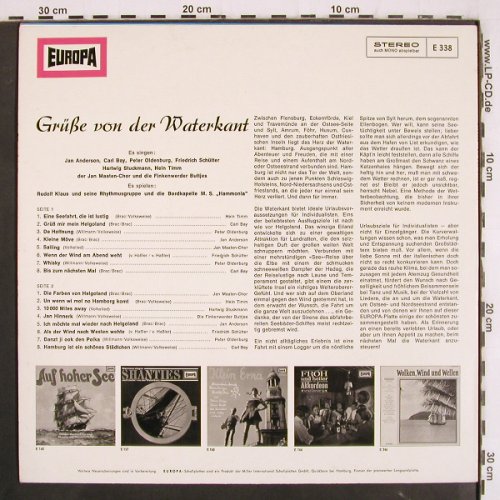 V.A.Grüße von der Waterkant: Nordseestrand und Helgoland,16 Tr., Europa (E 338), D Typ: LP Best.-Nr.: V3683 Preis: 6,00 Euro