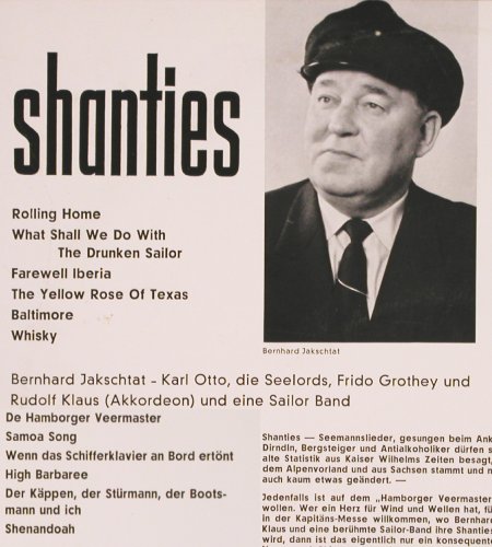 V.A.Shanties: Jakschtat,Otto,Grothey,Klaus,vg+/m-, Odeon,OLA 1052 (O 60 703), D, Stereo Typ: 10" Best.-Nr.: V3686 Preis: 9,00 Euro