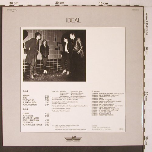 Ideal: Same, (45 rpm), IC (KS 80.004), D, 1980 Typ: LP Best.-Nr.: V3840 Preis: 14,00 Euro