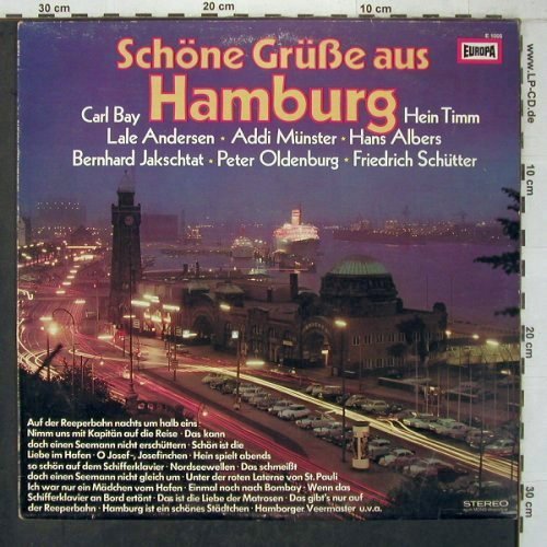 V.A.Schöne Grüsse aus Hamburg: Bernhard Kakschtat... Carl Bay, Europa (E 1005), D, 28Tr., 1973 Typ: LP Best.-Nr.: V4304 Preis: 5,00 Euro