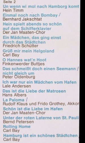 V.A.Schöne Grüsse aus Hamburg: Bernhard Kakschtat... Carl Bay, Europa (E 1005), D, 28Tr., 1973 Typ: LP Best.-Nr.: V4304 Preis: 5,00 Euro
