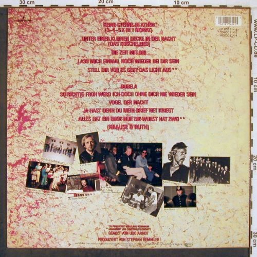 Remmler,Stephan: Same, Mercury (830 614-1), D, 1986 Typ: LP Best.-Nr.: V4430 Preis: 5,00 Euro