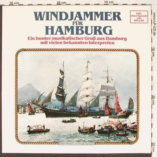 V.A.Windjammer für Hamburg: Werner Müller... Lindenberg, 12 Tr., Teldec / Lotto-Toto (16.25037), D, 1985 Typ: LP Best.-Nr.: V4959 Preis: 7,50 Euro